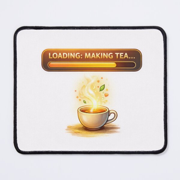 Item preview, Loading Making Tea Cozy Gaming Life Loading Bar designed and sold by jgvisualarts.