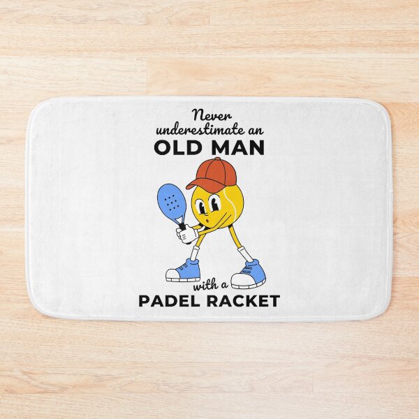 Item preview, Never Underestimate An Old Guy With A Padel Racket designed and sold by Anniko Art Studio.