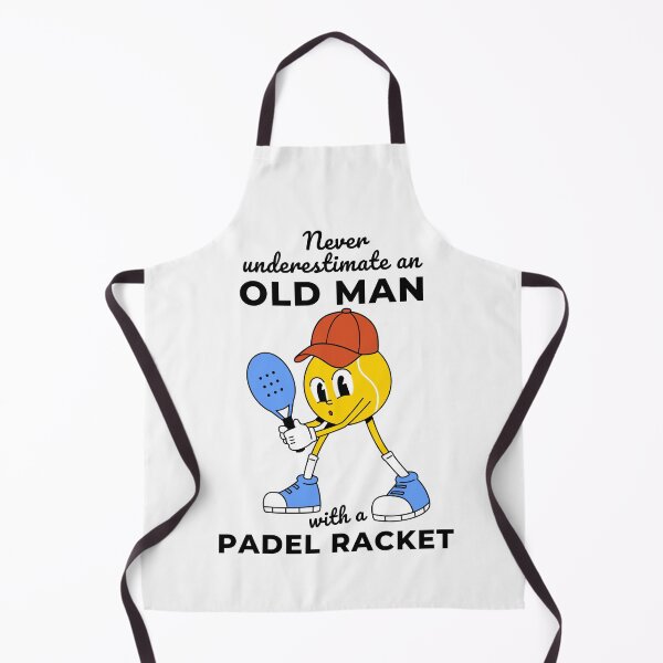 Item preview, Never Underestimate An Old Guy With A Padel Racket designed and sold by Anniko Art Studio.