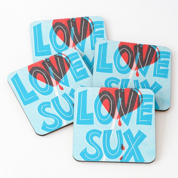 Item preview, Love Sux - Vintage Poster designed and sold by monkeysoup.