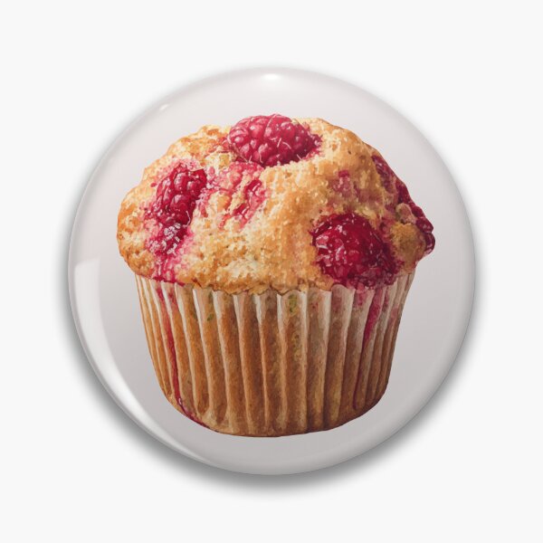 Item preview, Raspberry Whole Grain Muffin designed and sold by Violet Peonies.