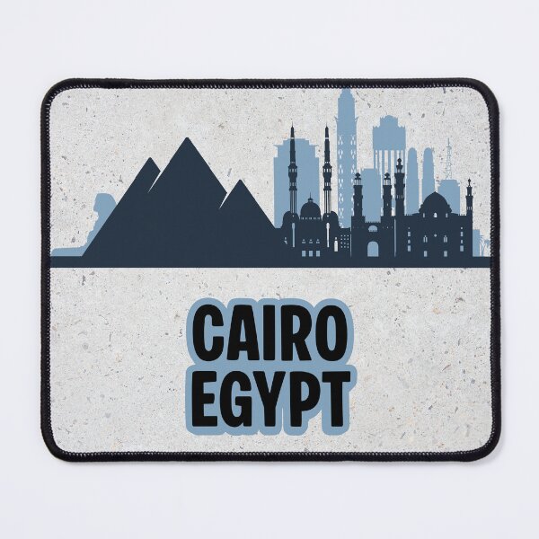 Item preview, Cairo Egypt Skyline with Pyramids – Minimal Travel City Silhouette Design designed and sold by Basma Store.