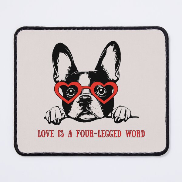 Item preview, FRENCH BULLDOG VALENTINE "LOVE IS A FOUR-LEGGED WORD" designed and sold by BKDIGITALSHOP.