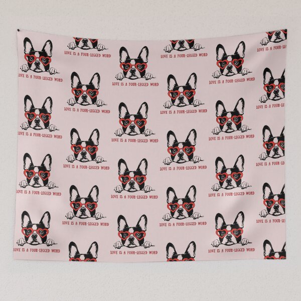 Item preview, FRENCH BULLDOG VALENTINE "LOVE IS A FOUR-LEGGED WORD" designed and sold by BKDIGITALSHOP.