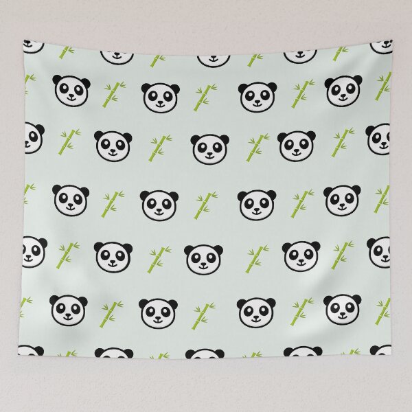 Item preview, Happy Panda Face Nursery Pattern - Cute Baby Animal Decor designed and sold by DesignsVault.