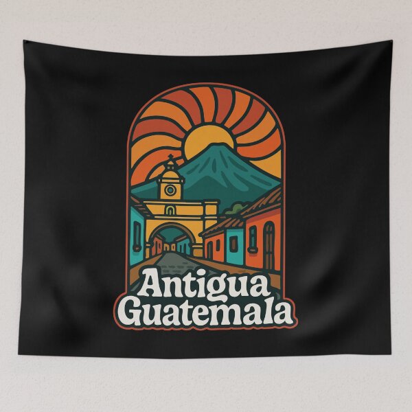 Item preview, Antigua Guatemala Trippy Travel designed and sold by TomFrontierArt.