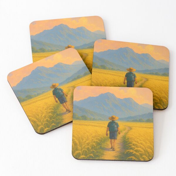 Item preview, Golden Path Through the Rice Fields designed and sold by 27Stickers.