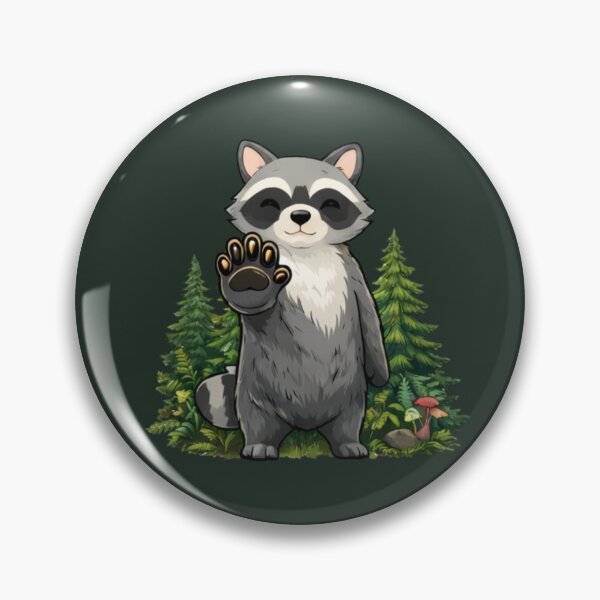 Item preview, Defend Wilderness Raccoon – Small Guardian of Nature designed and sold by Ivy-Triggs.