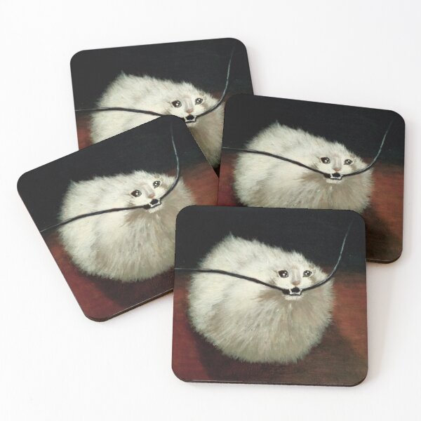 Item preview, Suspicious Fluffy Cat – Classical Art Style designed and sold by Donkuroneko.