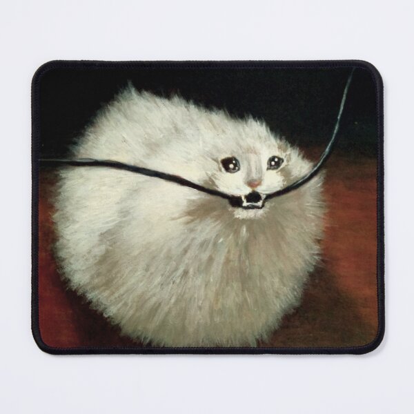 Item preview, Suspicious Fluffy Cat – Classical Art Style designed and sold by Donkuroneko.