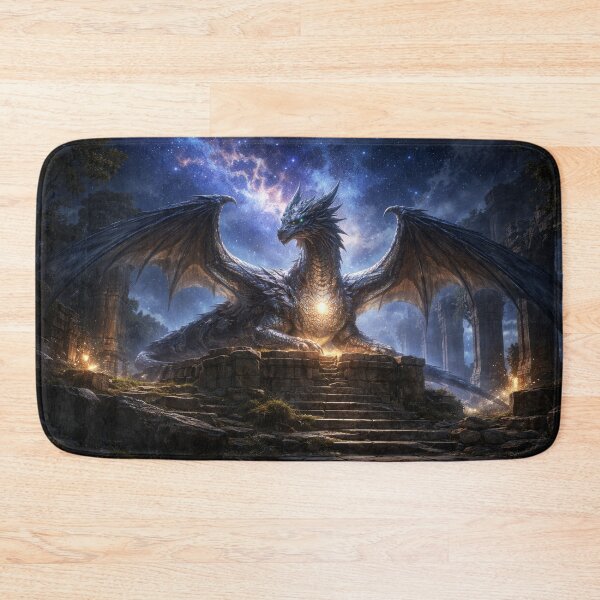 Item preview, Ancient Star Dragon – Epic Dark Fantasy Guardian designed and sold by DrakariArt.