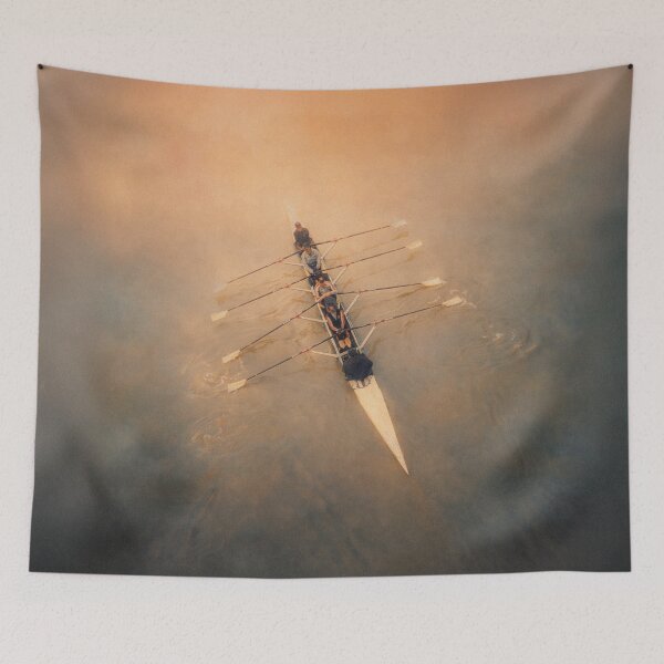 Item preview, Top Down Rowing Crew on Calm Water designed and sold by Michael van der Hoorn.