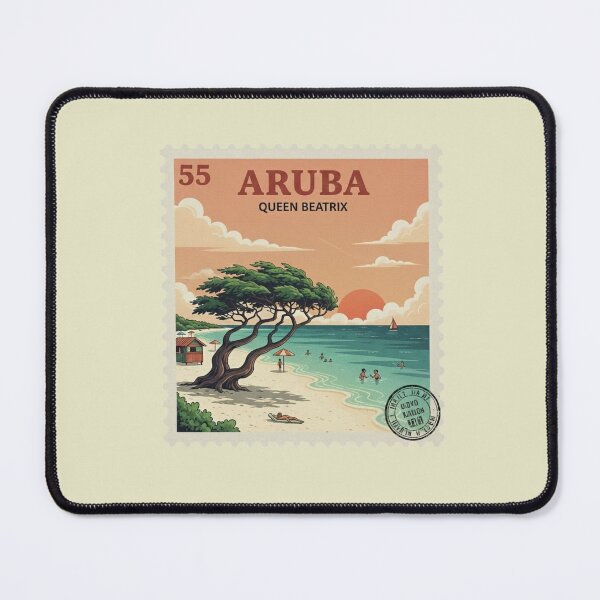 Item preview, Aruba Queen Beatrix Vintage Travel Stamp designed and sold by Dekis-Vareity7.