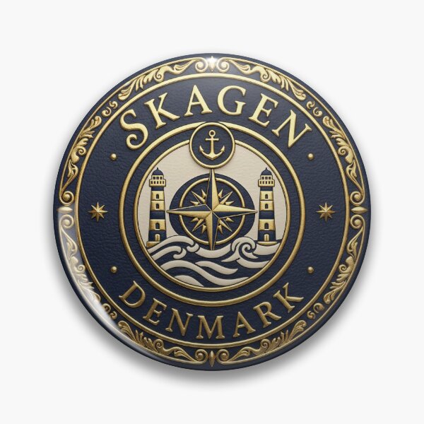 Item preview, Skagen, Denmark – Compass & Coastal Coat of Arms designed and sold by Girih.