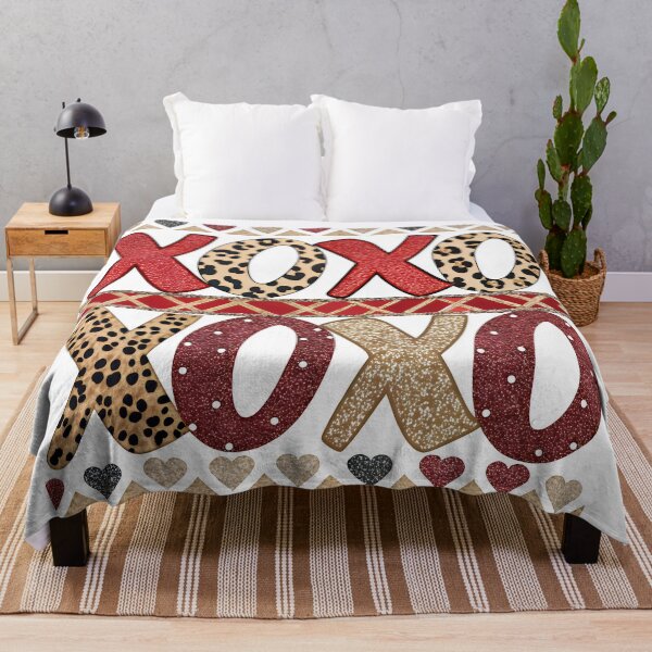 Item preview, xoxo leopard and glitter pattern designed and sold by GogoGrove.