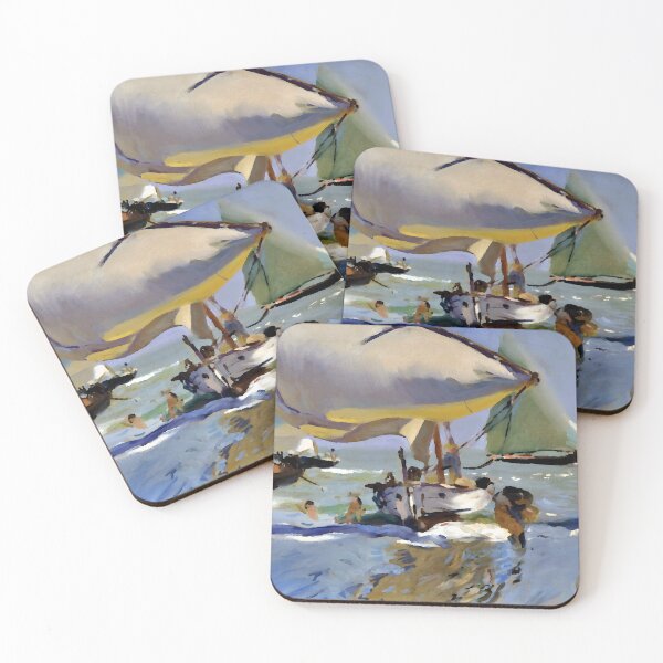 Item preview, Joaquin Sorolla - Boats on the Shore designed and sold by Jon-Baran.
