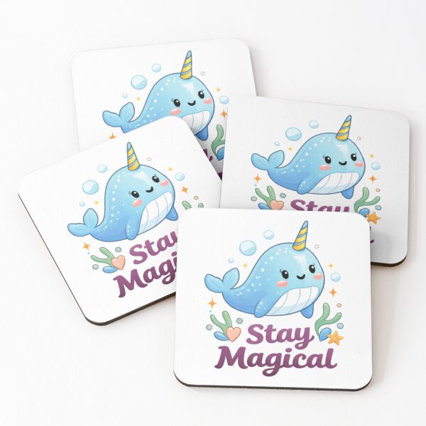 Item preview, Stay Magical Narwhal  designed and sold by TrendlyStudio.