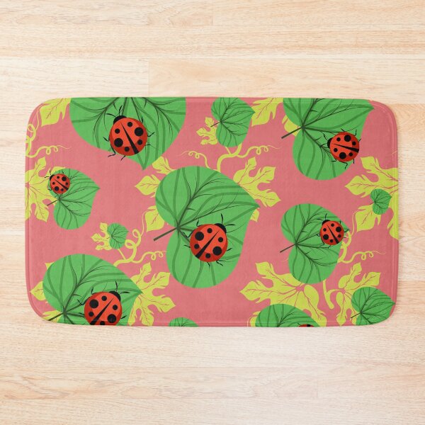Item preview, Cute Little Ladybugs on Leaves - Whimsical Garden Nursery Pattern designed and sold by DesignsVault.