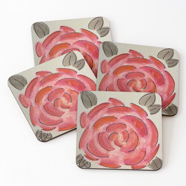 Item preview, Raspberry Orange Rose designed and sold by FWWatercolorCo.