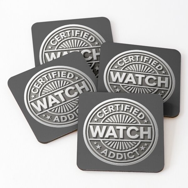 Item preview, Certified Watch Addict – Vintage Horology Badge Design designed and sold by WatchesAndMore.