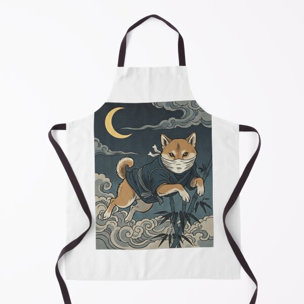 Item preview, Shiba Inu Ninja - Stealthy Spy Ukiyo-e Design designed and sold by UkiyoPets.