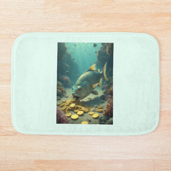 Aperçu de l'œuvre Poisson avec des pièces d'or créée et vendue par Creative Visualize.
