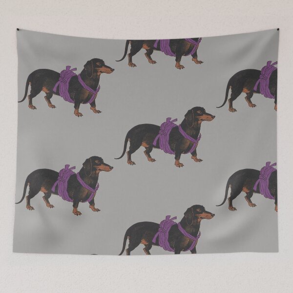 Item preview, Dachshund Sumo Wrestler - Little Champion Ukiyo-e designed and sold by UkiyoPets.