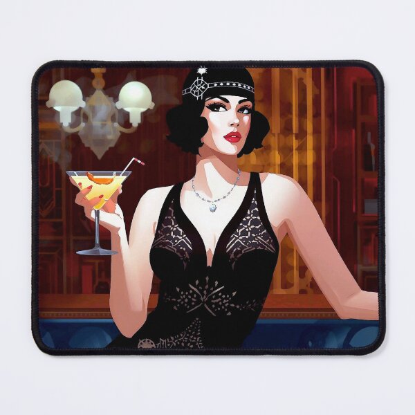 Item preview, 1920s Flapper Girl in Black: Roaring Twenties Vintage Jazz Era Glamour designed and sold by shaang.