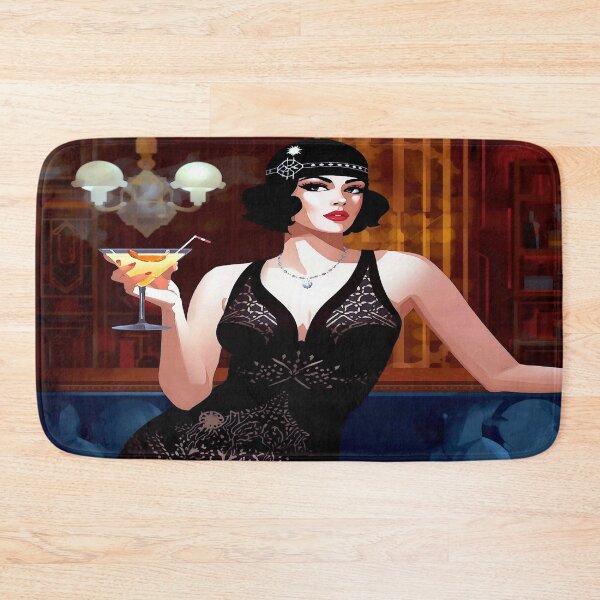 Item preview, 1920s Flapper Girl in Black: Roaring Twenties Vintage Jazz Era Glamour designed and sold by shaang.