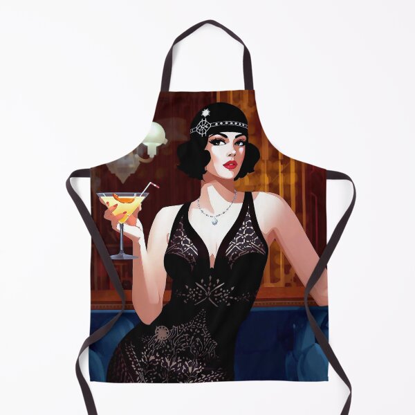 Item preview, 1920s Flapper Girl in Black: Roaring Twenties Vintage Jazz Era Glamour designed and sold by shaang.