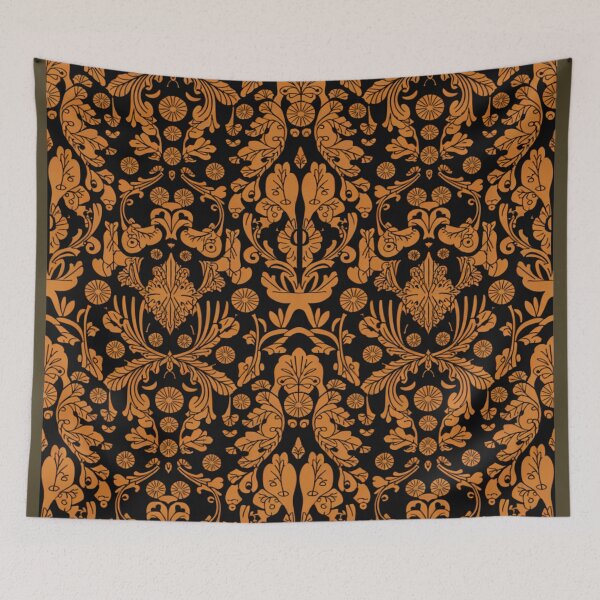 Item preview, Textile pattern Vintage Victorian Century MCM Modern Geometric  home decor designed and sold by BlueLineLAX.