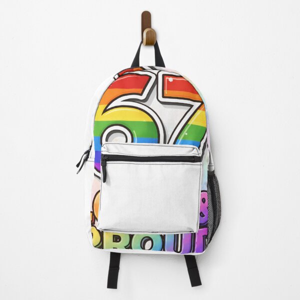 Item preview, 67 Loud & Proud - Rainbow Pride Number Design designed and sold by Panamera22.