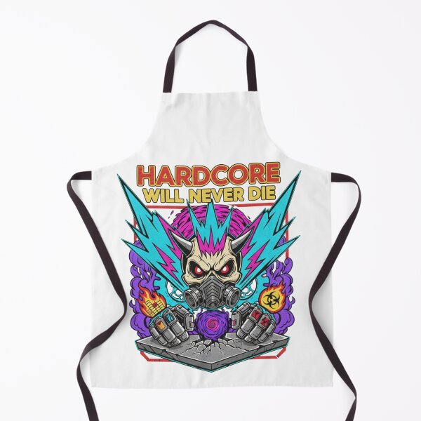 Item preview, Hardcore will never die skull designed and sold by RichTeeDesigns.