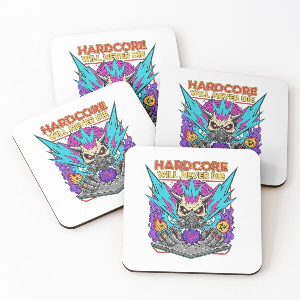 Item preview, Hardcore will never die skull designed and sold by RichTeeDesigns.