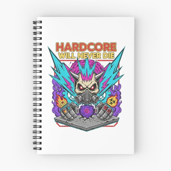 Item preview, Hardcore will never die skull designed and sold by RichTeeDesigns.