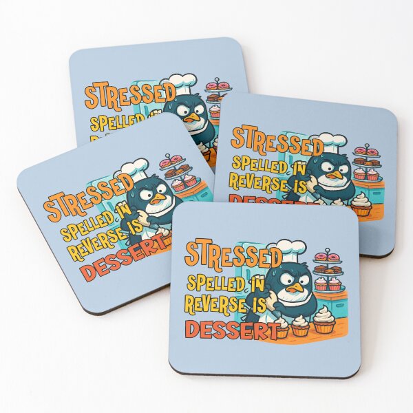 Item preview, Stressed Spelled in Reverse Is Dessert – Penguin Chef Baker designed and sold by Szpaku desart .