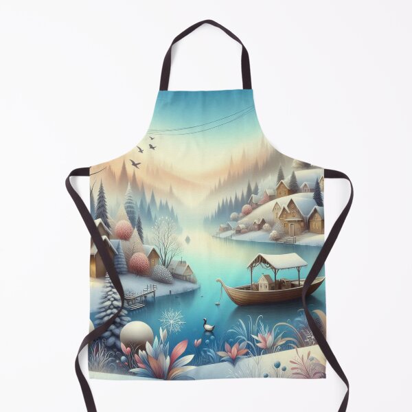 Item preview, A whimsical riverside village designed and sold by Beyondnote-Art.