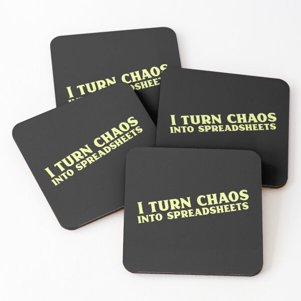 Item preview, I turn chaos into spreadsheets T-Shirt designed and sold by Homelife3.