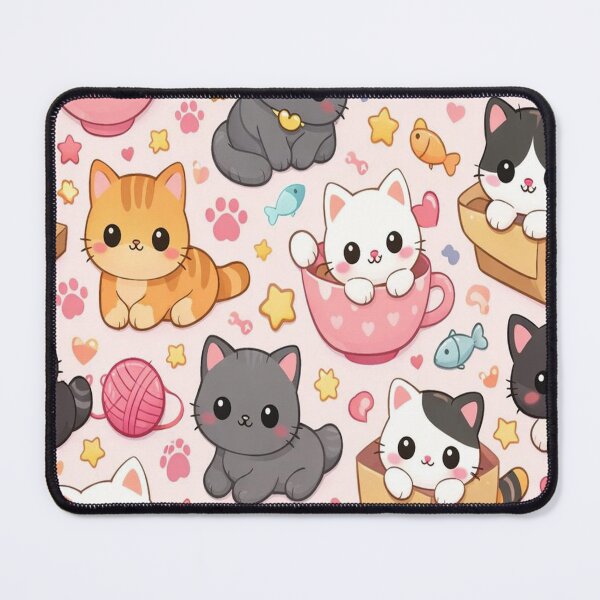 Item preview, Cute cartoon cat pattern designed and sold by saly55887.