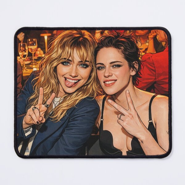 Item preview, Kristen Stewart and Imogen Poots goofy (fan art) designed and sold by PopCultureAndStuff.