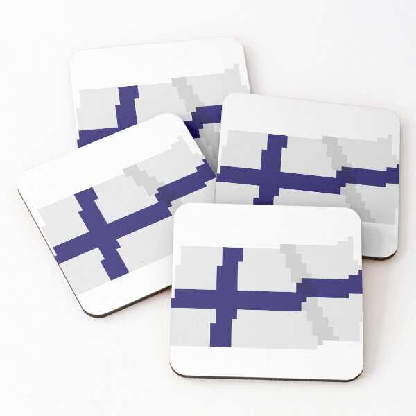 Item preview, Flag of Finlandia, a flag with a pixel art designed and sold by massingso.