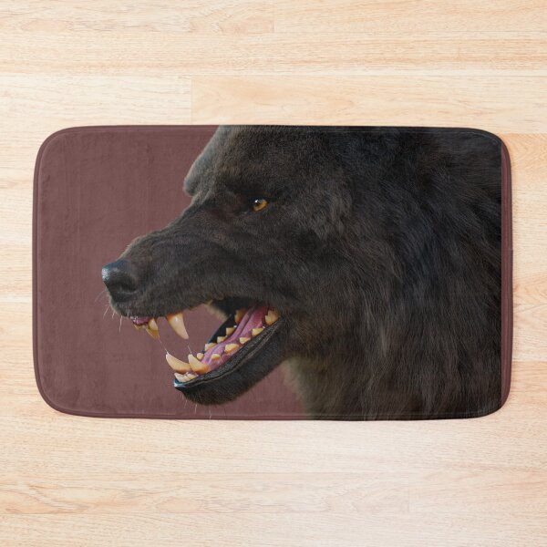 Item preview, Dark Wolf Snarling – Realistic Predator Portrait designed and sold by Massimo Righi.