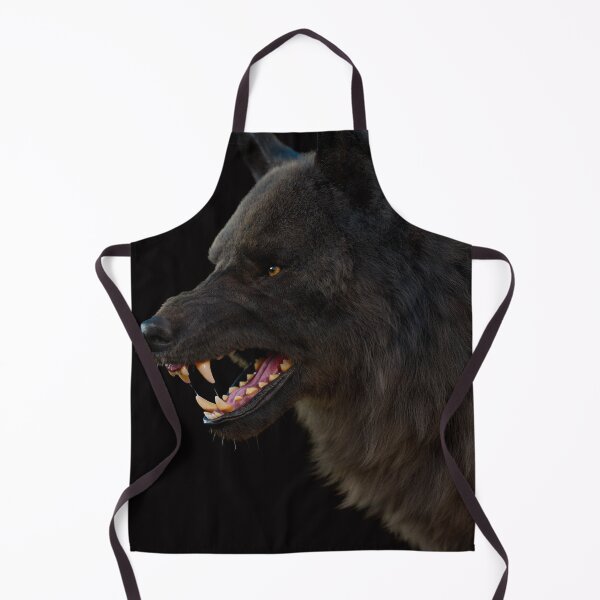 Item preview, Dark Wolf Snarling – Realistic Predator Portrait designed and sold by Massimo Righi.