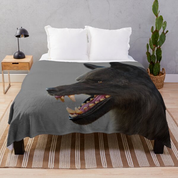 Item preview, Dark Wolf Snarling – Realistic Predator Portrait designed and sold by Massimo Righi.