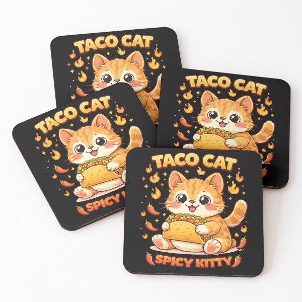 Item preview, Spicy Taco Cat With Chili Peppers designed and sold by Papier Atelier Art.