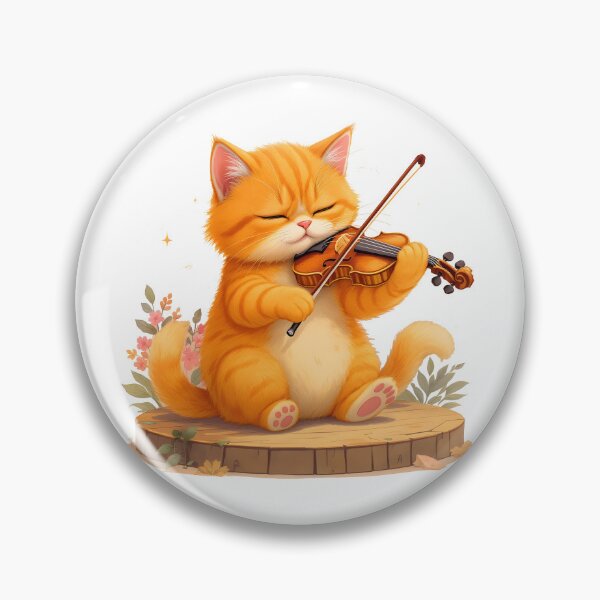 Item preview, cat violin designed and sold by Uglyandcute.
