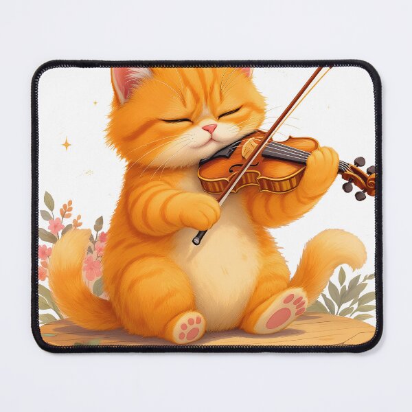 Item preview, cat violin designed and sold by Uglyandcute.