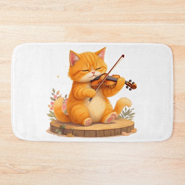 Item preview, cat violin designed and sold by Uglyandcute.