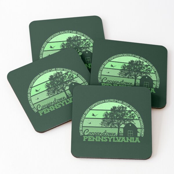 Item preview, Cooperstown Pennsylvania Sunset Retro Vintage Local Pride Logo designed and sold by CRHPOD20.