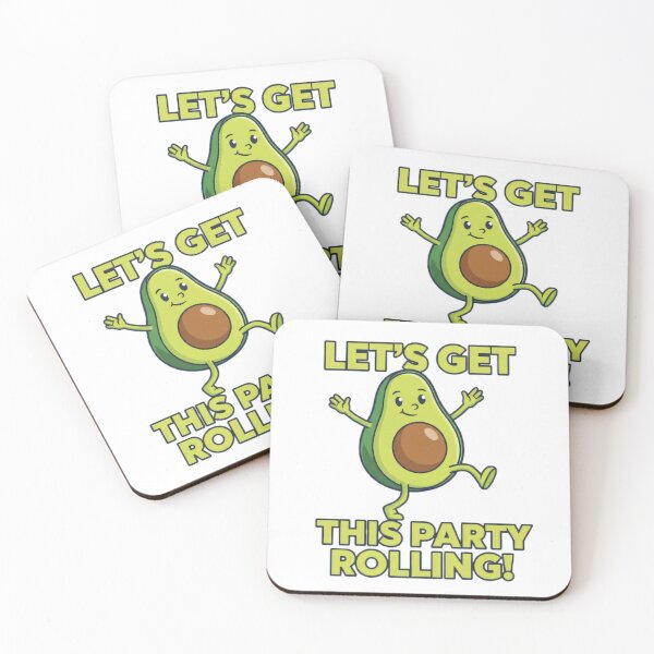 Item preview, Dancing Avocado "Let's Get This Party Rolling" - Fun Party Design designed and sold by Redwal15.